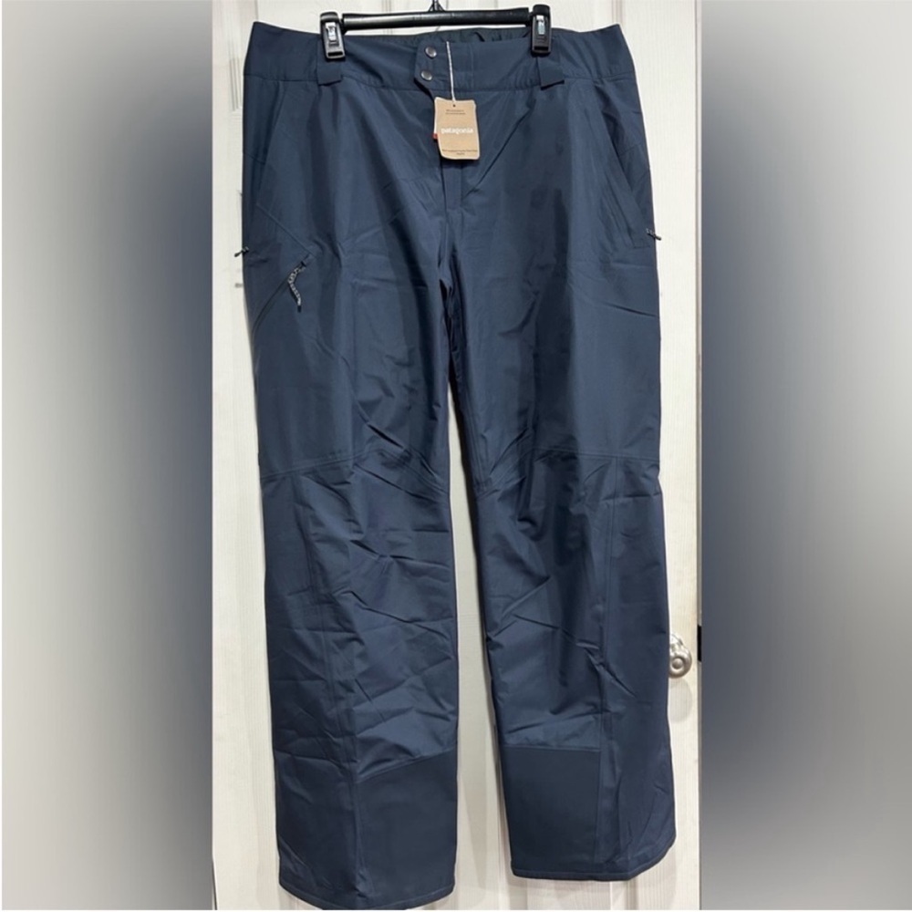 Patagonia Men's Small Insulated Powder Town Snow Ski Snowboard Pants Blue Nwt